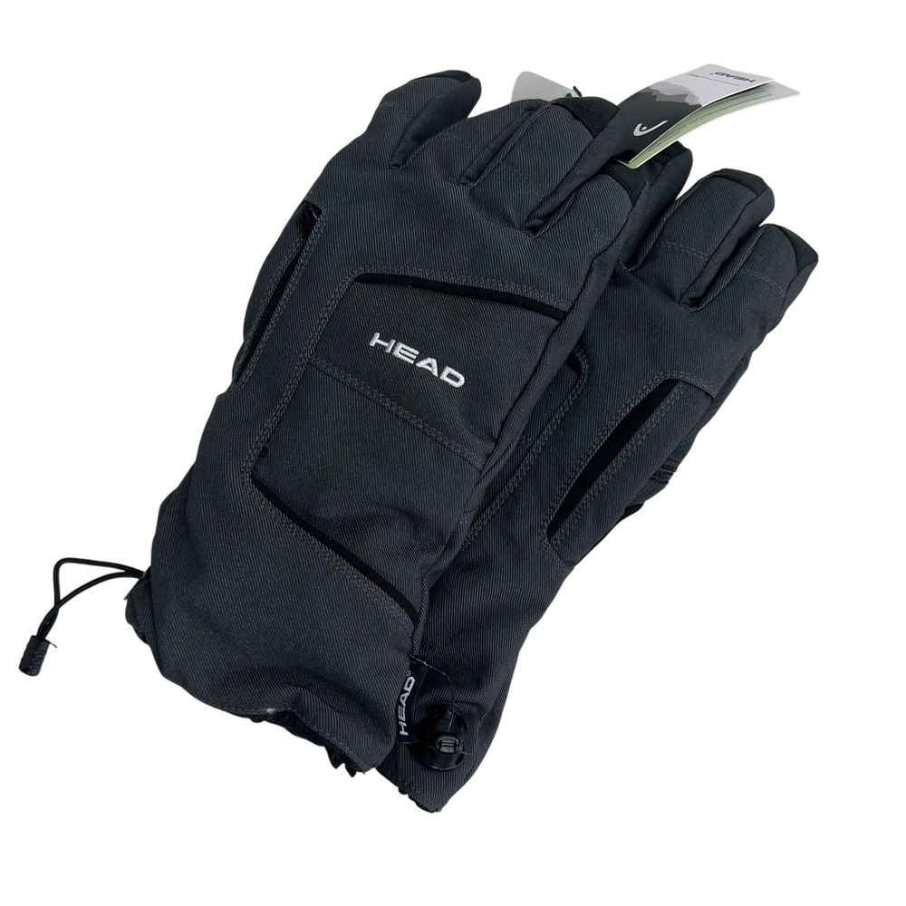Head Sensatec Winter Gloves Mens XL Grey Black DuPont Sorona Insulated NWT